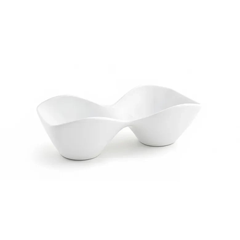 FOH White 2-Section Duo Pod Server (Set of 6)