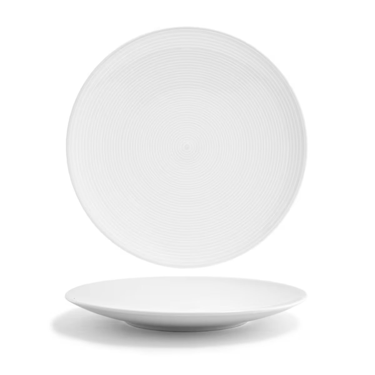 FOH Spiral® 12" White Plate (Set of 6)