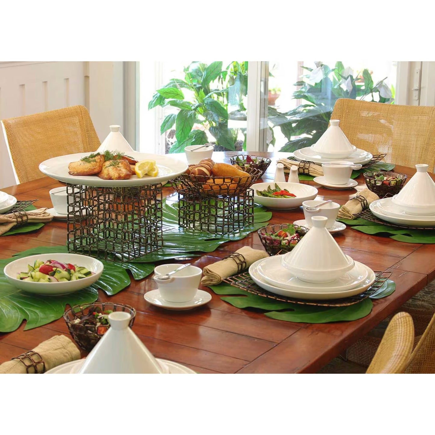 FOH Philodendron Placemat Green (12 Pcs)