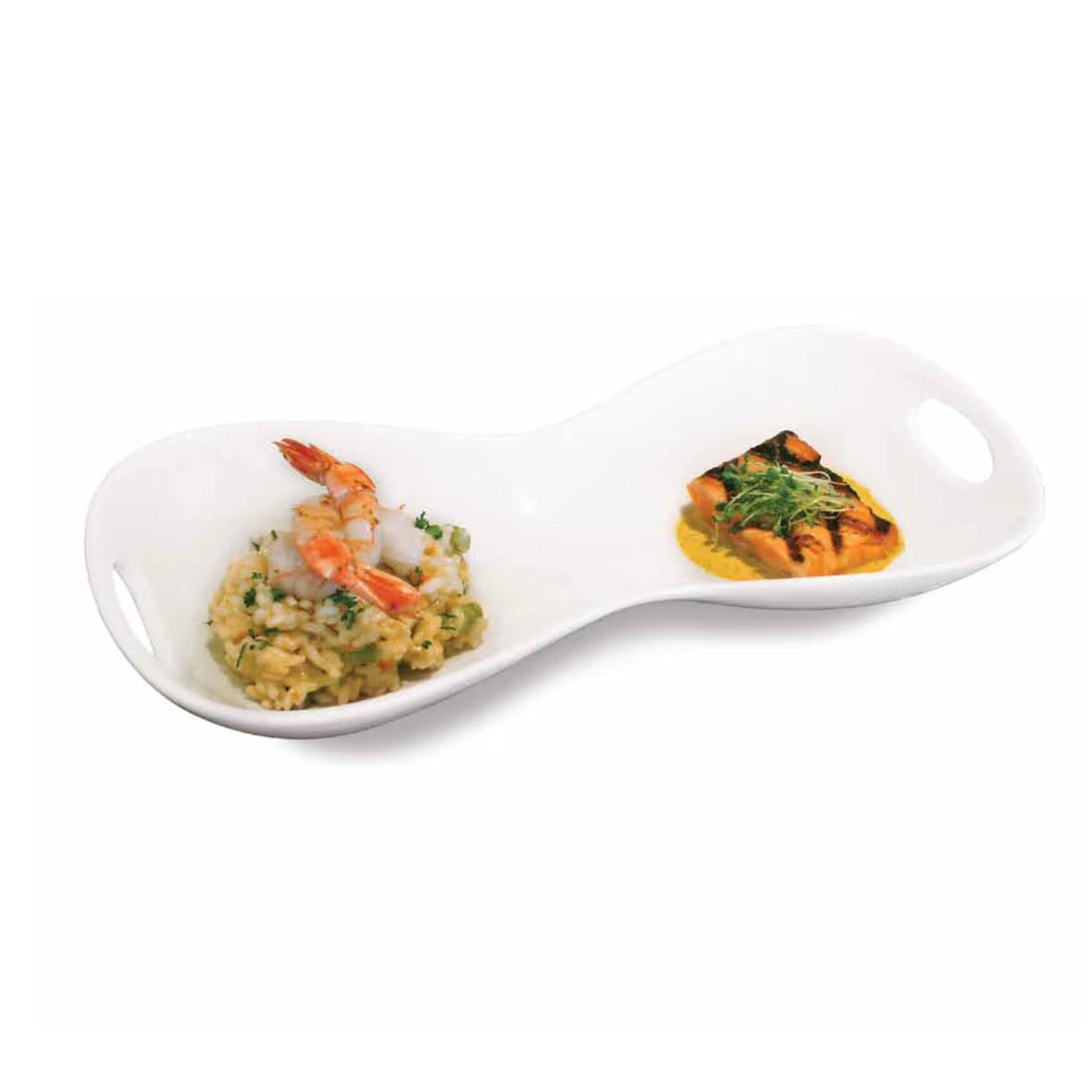 FOH 52 oz White Bowtie Bowl (Set of 4)