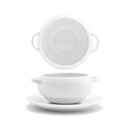 FOH Spiral® 10 oz Stackable Cream Soup Dish (Set of 6)