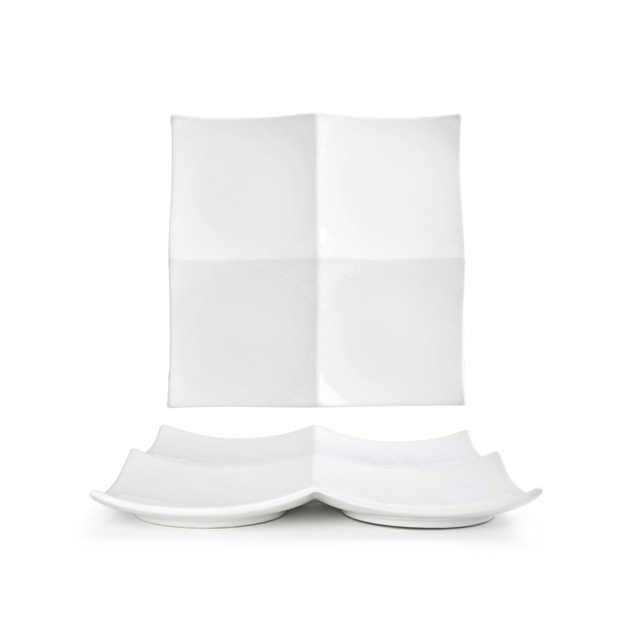 FOH Origami® 12" Square Plate (Set of 4)