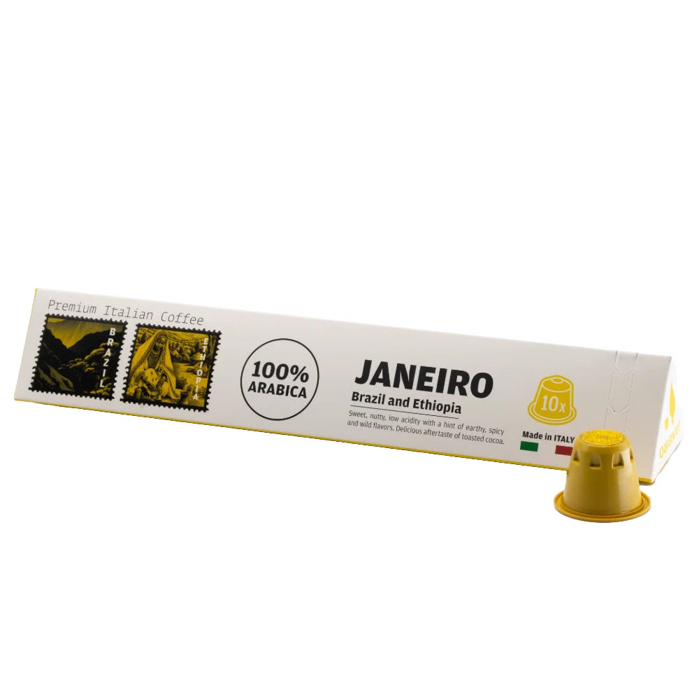 ABANO DI PARMA Janeiro 100% ARABICA 5.6g Nespresso Compatible Capsules X 10