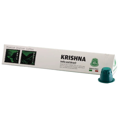 ABANO DI PARMA Krishna 70% ROBUSTA 5.6g Nespresso Compatible Capsules X 10