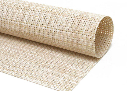 FOH Beige  Basketweave Placemat (12 Pcs)