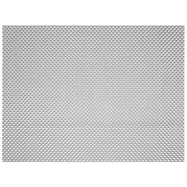 FOH Silver Pewter  Basketweave Placemat (12 Pcs)
