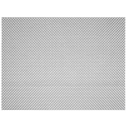 FOH Silver Pewter  Basketweave Placemat (12 Pcs)
