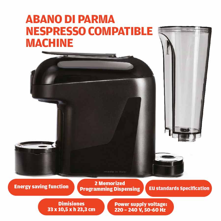 Abano Di Parma Nespresso Coffee Machine - Black